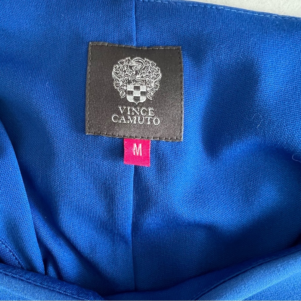 Vince Camuto Blue Asymmetrical Above Knee Dress - Picture 7 of 7